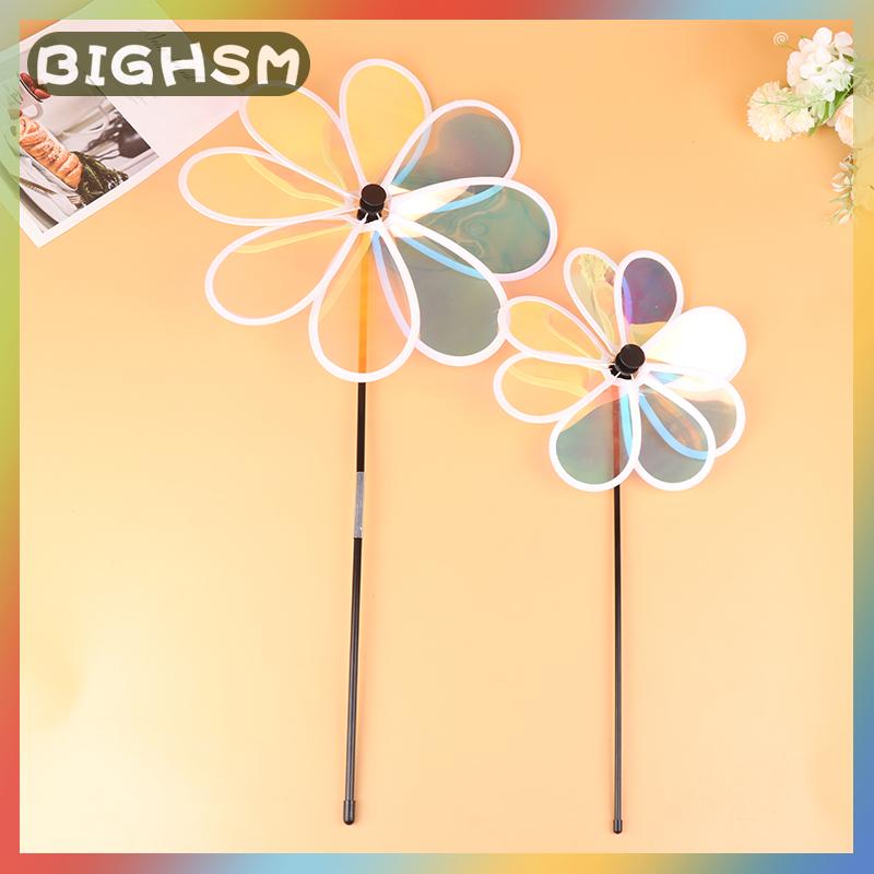 BIGHSM กังหันลมดอกทานตะวัน1ชิ้นประดับเลื่อมสีสันสดใสพับเก็บได้สำหรับปิกนิกตกแต่งสวนบ้าน ราคา 57 บาท*ส่งฟรี