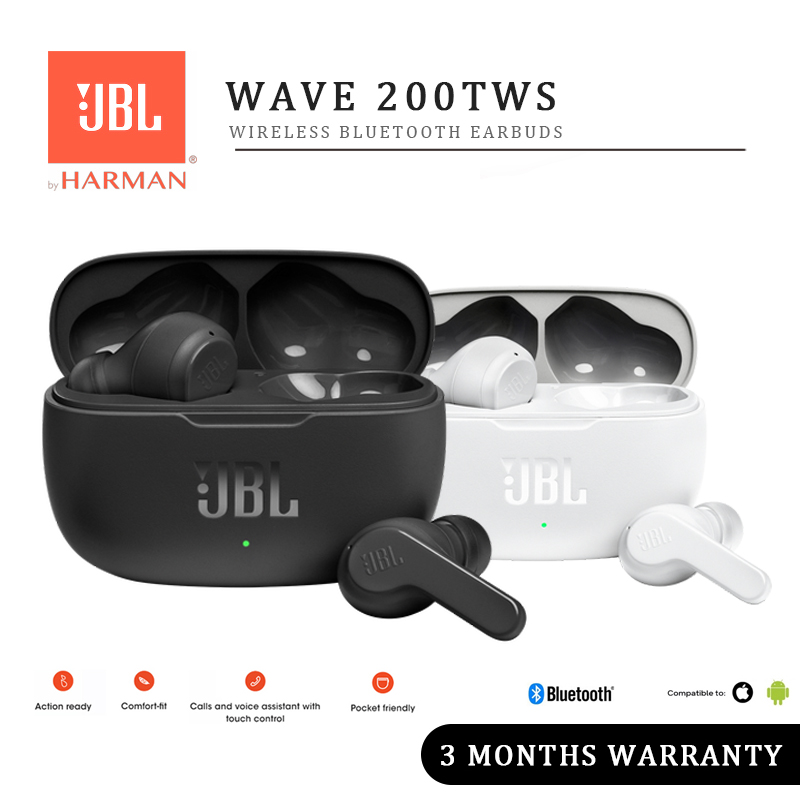 JBL Sóng 200tws bluetooth không dây chân thật Tai nghe kèm Micro Bluetooth Tai Nghe thể thao chống nước Earbuds Loa Siêu Trầm Stereo Tai nghe không dây Cao âm thanh chất lượng TWS Bluetooth 5.0 Tai nghe chơi game không dây JBL Tai Nghe