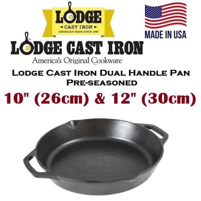 Pre-seasoned Lodge Cast Iron Pan Dual Handle Singapore