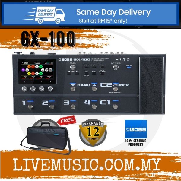 Boss GX-100 Guitar Effects Processor with Boss Bag (GX100 / GX 100) Malaysia