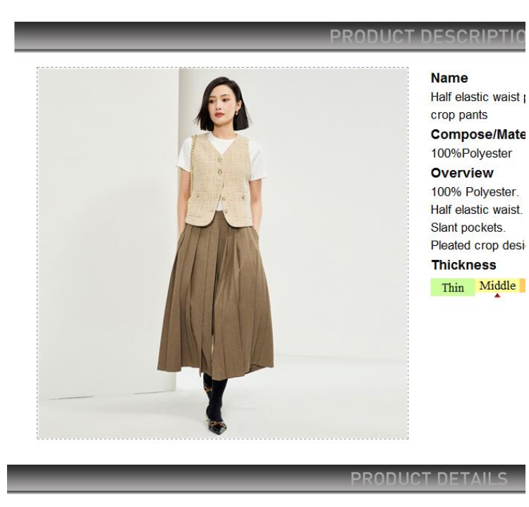 GIORDANO Women Pants Half Elastic Waist Smooth Chic Pants Slant Pockets Simple Fashion Casual Pleated Crop Pants 18424601