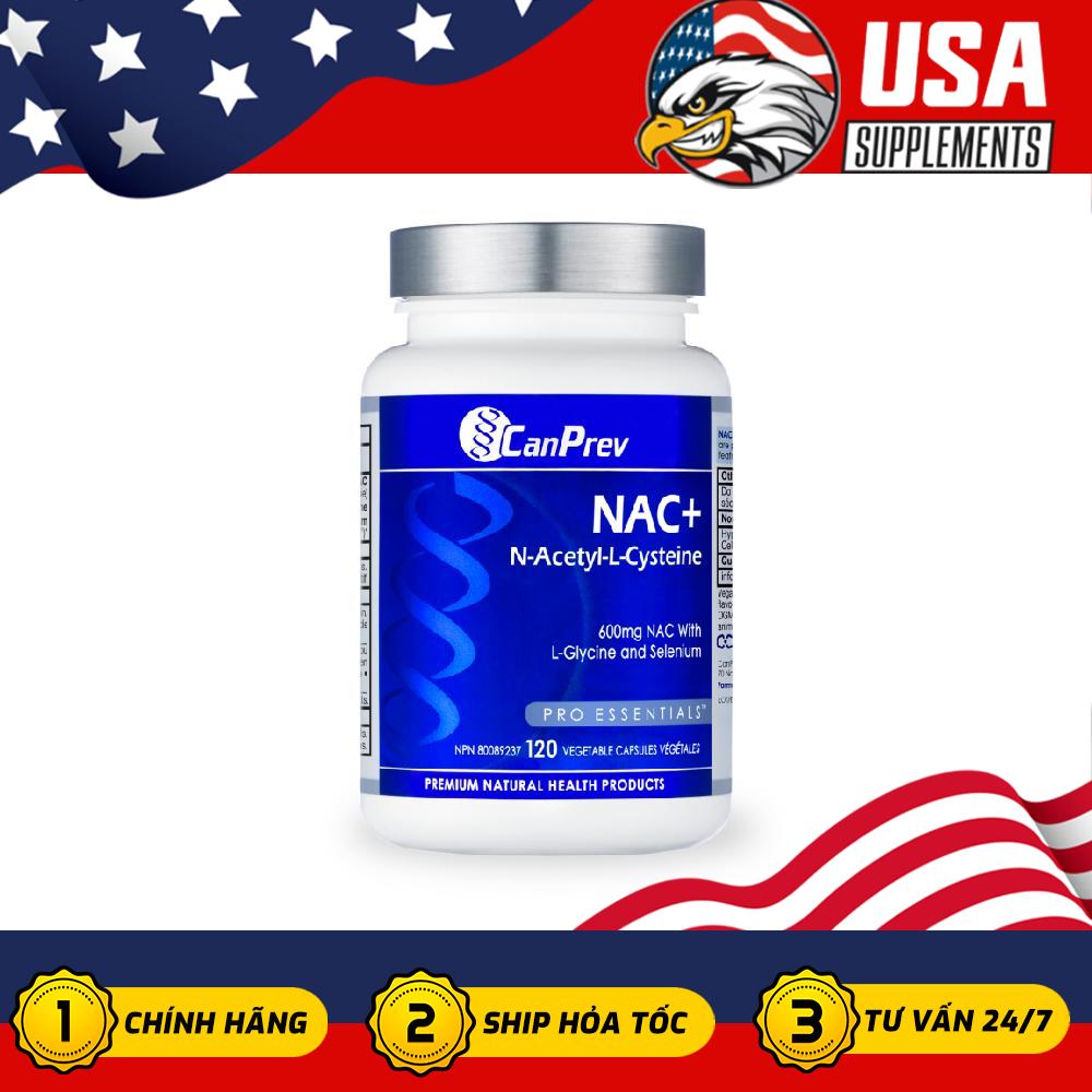 Canprev NAC+ 600mg - Giải Độc Gan Đào Thải Độc Tố Tăng Cường Sức Khỏe