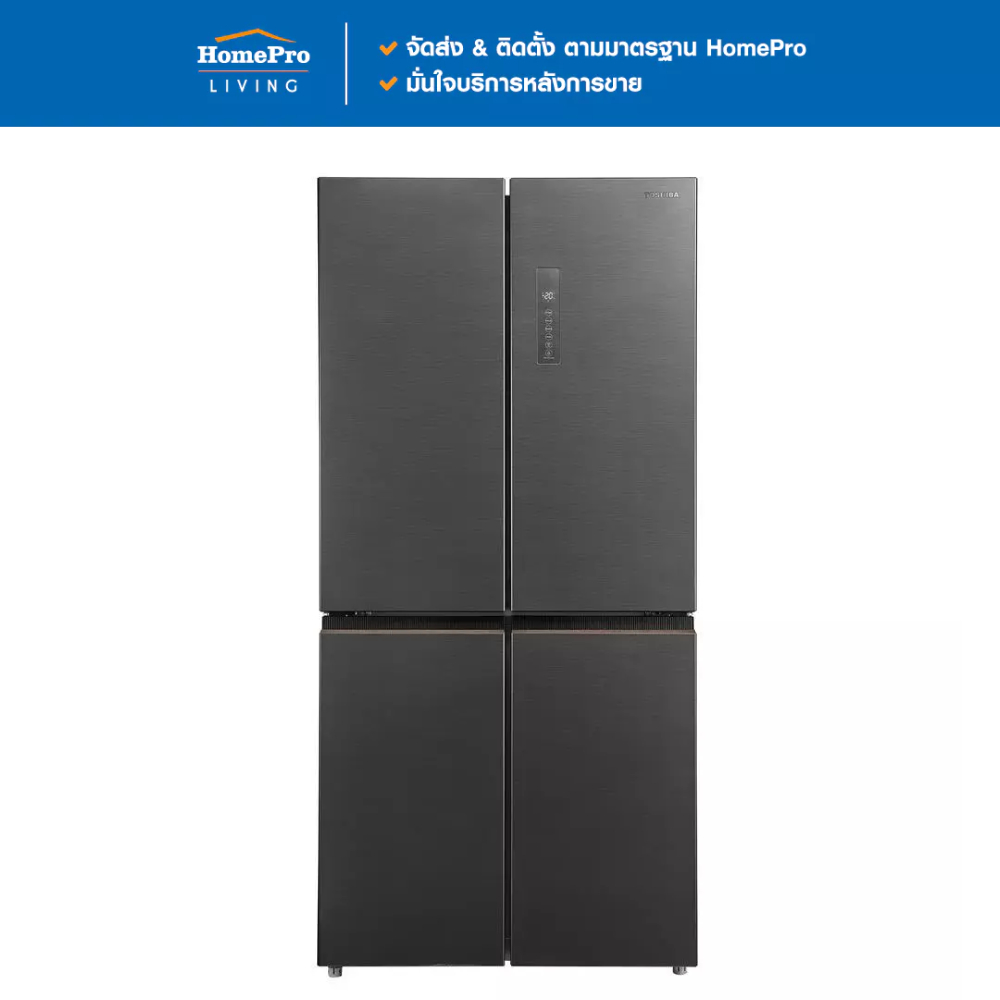 TOSHIBA ตู้เย็น MULTI DOOR GR-RF611WI-PMTH(60) 16.7 คิว สีเทาเข้ม อินเวอร์เตอร์ ราคา 21,838 บาท*ส่งฟรี
