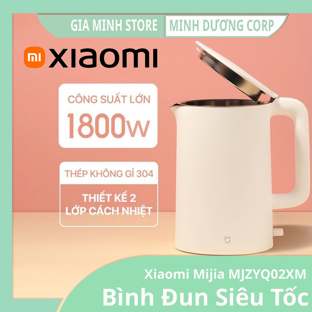  Bình Đun Nước Siêu Tốc - Xiaomi Mijia N1 - Nhanh & An Toàn - Dung Tích 1.5L - Inox 304 - Chính Hãng 