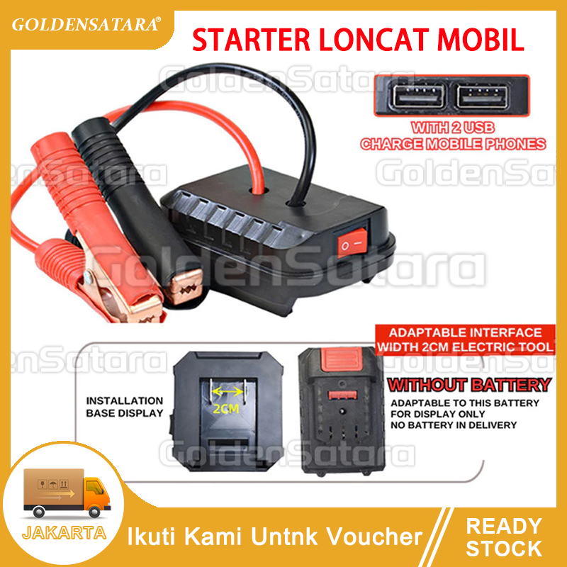 【Cod】2Usb Makita Power Bank Car Dry Battery - Portable Emergency Starter Jumper, Battery Charger for Cars & Motorcycles Harga 33,000 rupiah*Gratis Ongkir