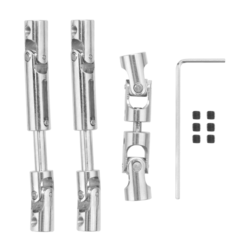 3Pcs Metal Drive Shaft Driveshaft CVD for B16 B36 Q60 Q63 Q64 Fayee FY004 MN-77 6WD 6X6 RC Car Upgra