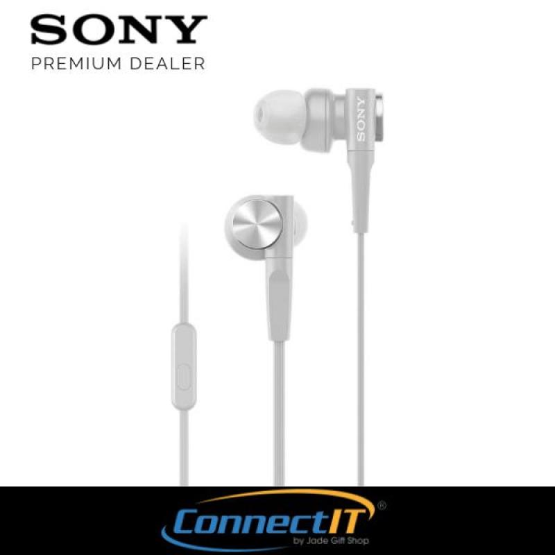 Sony MDR-XB55AP Extra Bass In-Ear Earphones For Smartphones (White) Singapore