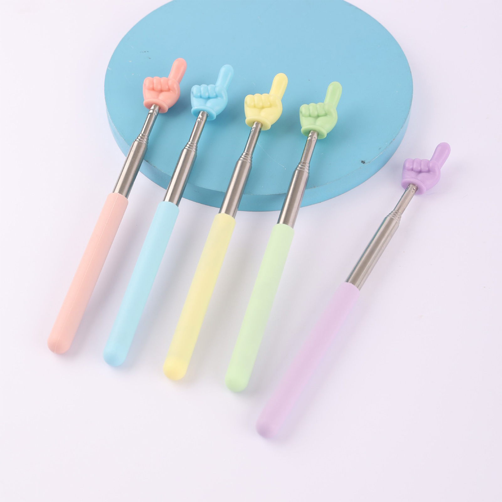 Retractable Pointer Finger Plastic Collapsible Finger Pointing for Elementary School Kindergarten