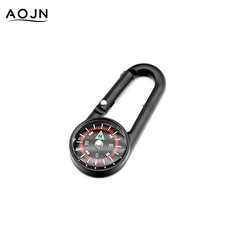 AOJN Outdoor Multi-Functional Carabiner Compass with Liquid Floating Needle for Hiking and Camping - ยี่ห้อ AOJN ราคา 13 บาท*ส่งฟรี