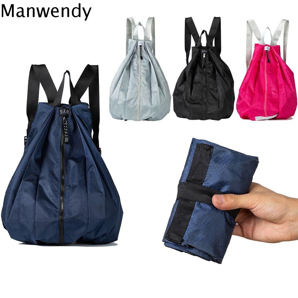 MANWENDY Không thấm nước Ba lô Ngoài Trời Dày Di động Gói ngày nhỏ gọn Túi đựng đồ Trọng lượng nhẹ Túi Du Lịch Gấp Đi bộ đường dài