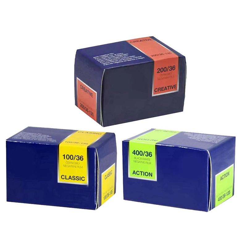 [eriop mall]Black and White 135 Film 100 200 400 ISO Classic 36 Exposure Rolls Subpackage for M35 H35 H35N Reloadable Cameras
