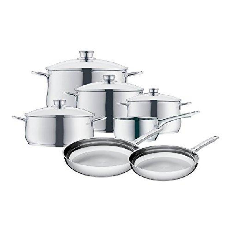 WMF 8400001725 11 Piece Stainless Steel Cookware Set, Silver Singapore