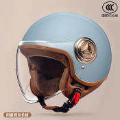 Retro Open Face 3/4 Motorcycle Helmet for Men & Women