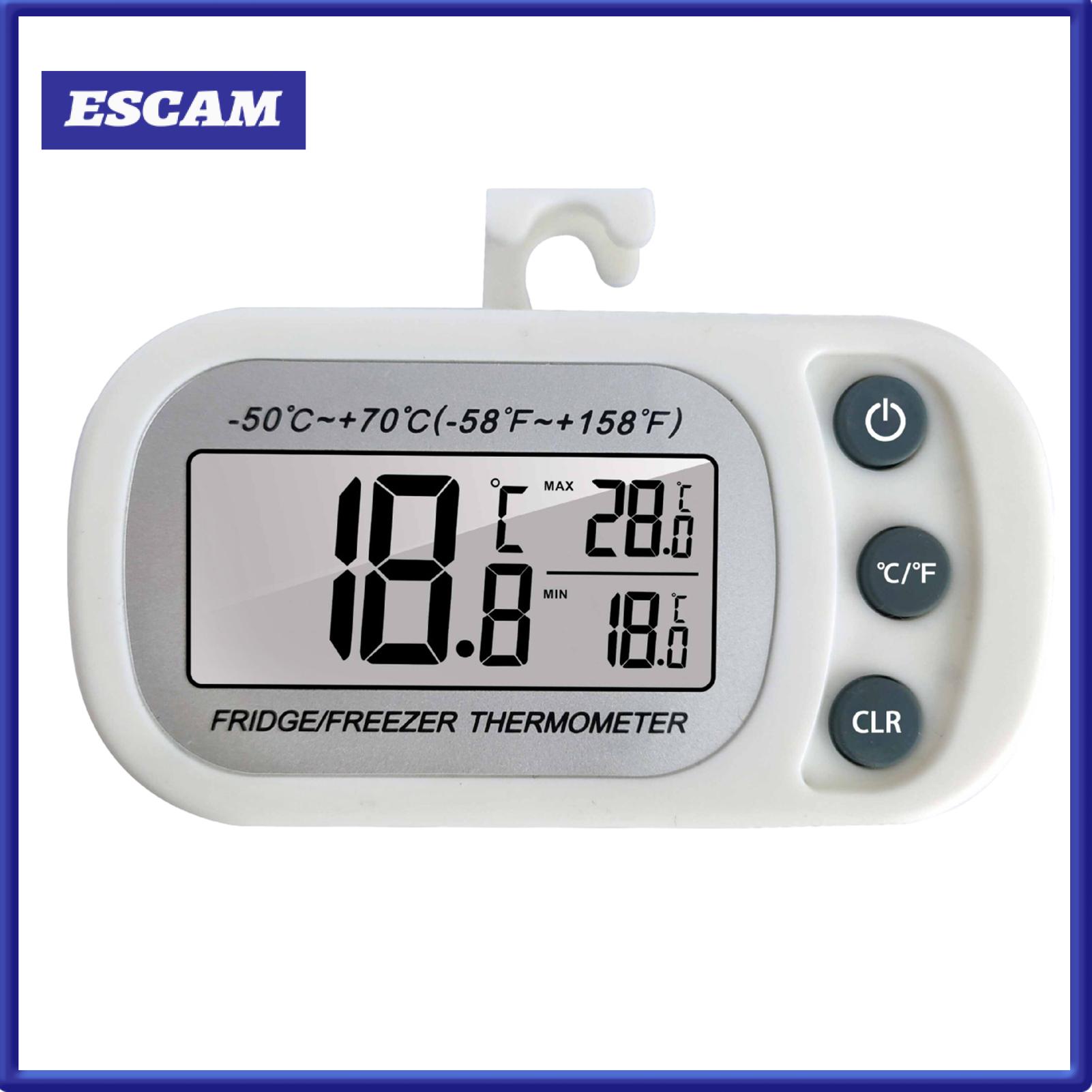 Norman Malthus Kitchen Refrigerator Thermometer Small Refrigerator Thermometer Digital Refrigerator Thermometer Large Lcd Display Magnetic Waterproof Fridge Freezer Temperature Monitor Gauge Kitchen Gadget for Home ราคา 96 บาท*ส่งฟรี