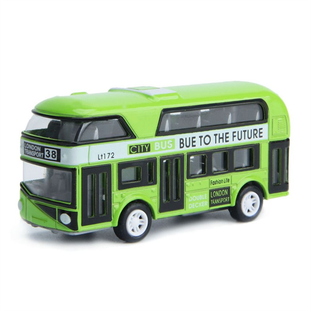 EODKUS 4 bánh xe Quà tặng Cho Trẻ Em Thành Phố Xe Du Lịch Xe Mô Hình Xe Buýt Cửa ra vào Mở Đóng Toy Phương Tiện Đi Lại Xe Buýt hai Tầng Kéo Trở Lại Đồ Chơi Diecast Xe Ô Tô Đồ Chơi Đồ Chơi Mô Hình - 3