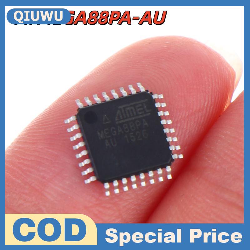 QIUWU ATMEGA88PA AU 1 5ชิ้น TQFP 32แพคเกจไมโครคอนโทรลเลอร์ชิป AVR สำหรับทำโครงการประกอบ ราคา 123 บาท*ส่งฟรี
