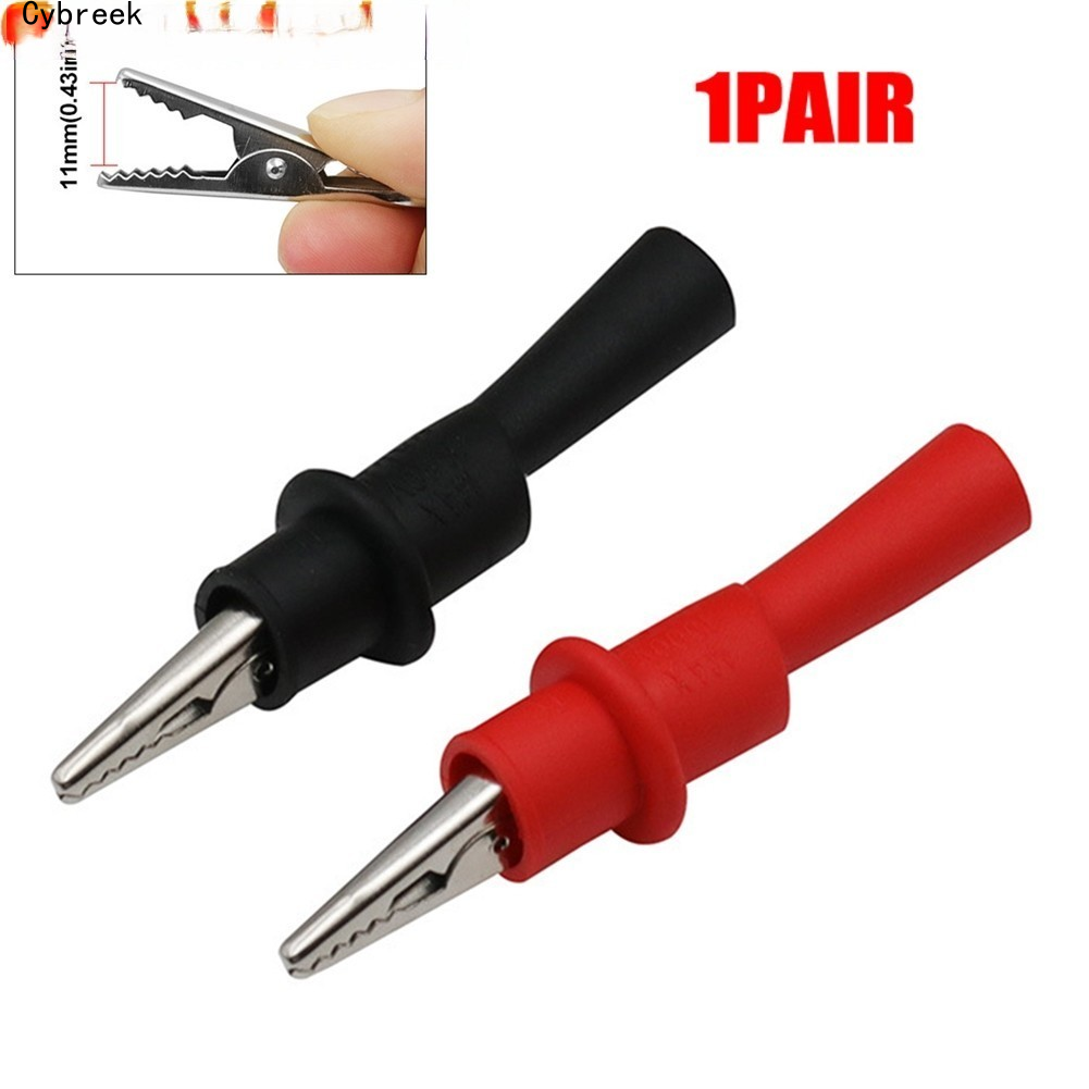 [Goodchoice0308] 1 Cặp Kẹp Kiểm Tra Đầu Dây Kẹp Đỏ + Đen Cho Máy Kiểm Tra Đa Mét AC DC 10A 1000V