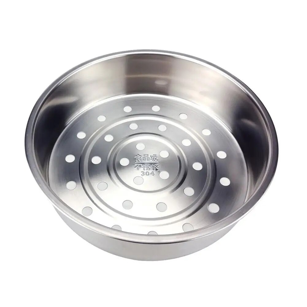 304 nồi hấp bằng thép không gỉ dày Nồi hấp nồi Nồi áp suất giỏ hơi Rau Trái Cây lưới ráo nước đồ nấu nướng