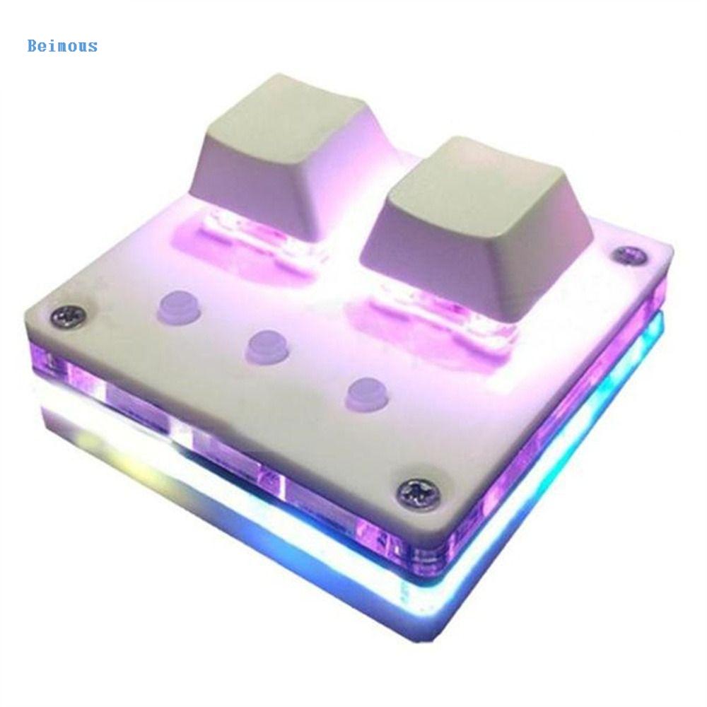 BEIMOUS USB Dành cho máy tính xách tay Bàn phím cơ Lập trình Bàn phím tự làm Bàn phím macro Bàn phím 2 phím Bàn phím mini Bàn phím chơi game Bàn phím 1 phím