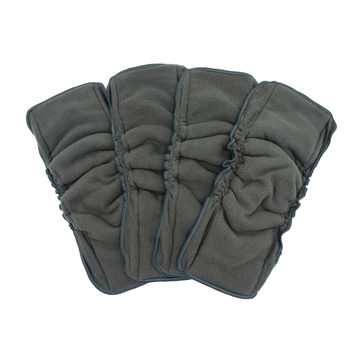 【Kira123】 Charcoal Bamboo Double Gussets Inserts 35*13.5cm 5Layers Bamboo Charcoal Microfiber Fabric Diaper Liner Use With Baby Nappy