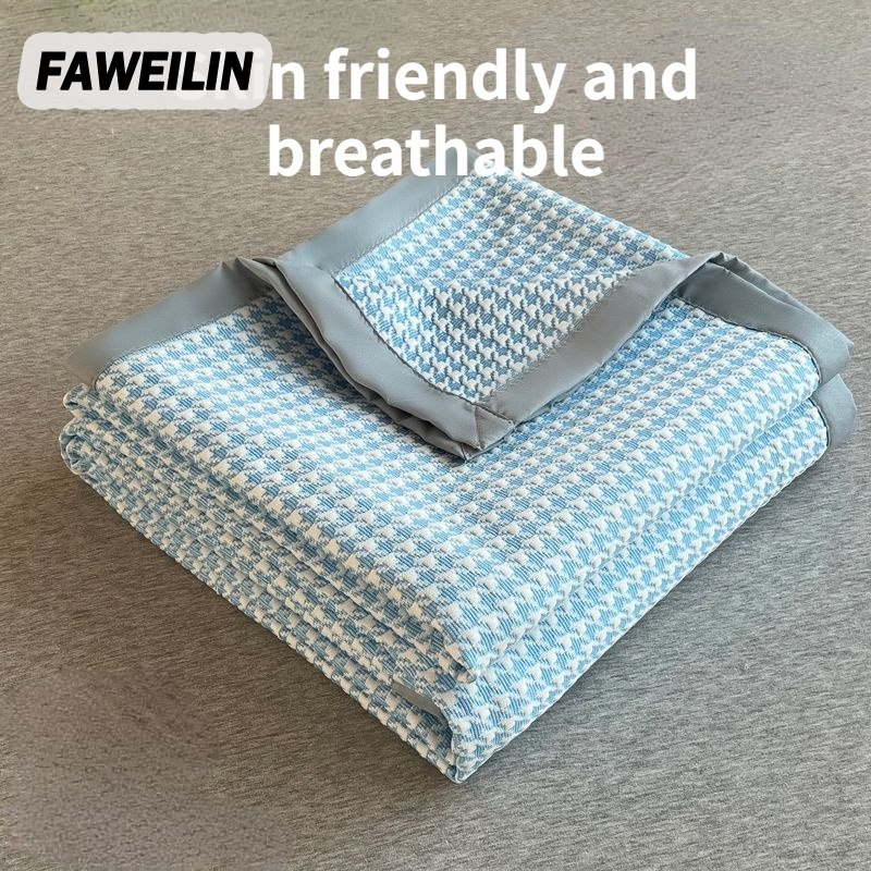 FAWEILIN ผ้าห่มผ้าฝ้ายระบายความร้อนระบายอากาศได้สะดวกสบายเป็นมิตรกับผิว ราคา 216 บาท*ส่งฟรี