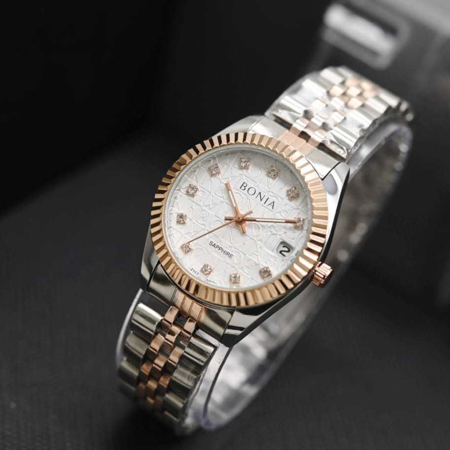 Jam Tangan Bonita Original Wanita Tali Rantai Diameter 31Cm