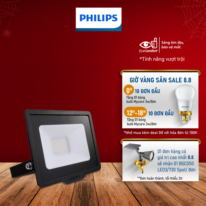 Đèn pha philips led bvp150 g2 công suất 10w, 20w, 30w, 50w, 70w