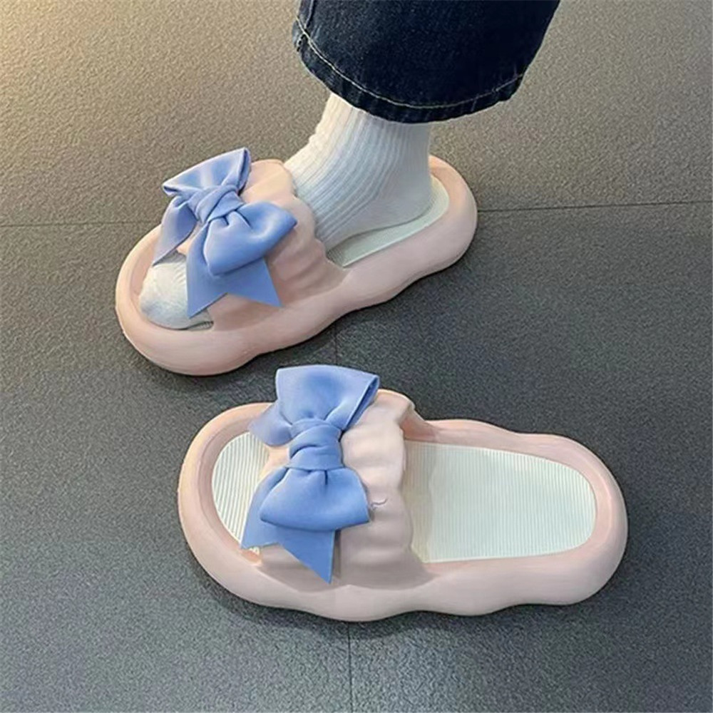 DXSS Women's Slippers Fashion Cute Soft Thick-soled Slipper Women Indoor Outdoor Quick Drying Non Slip Slippers ราคา 67 บาท*ส่งฟรี