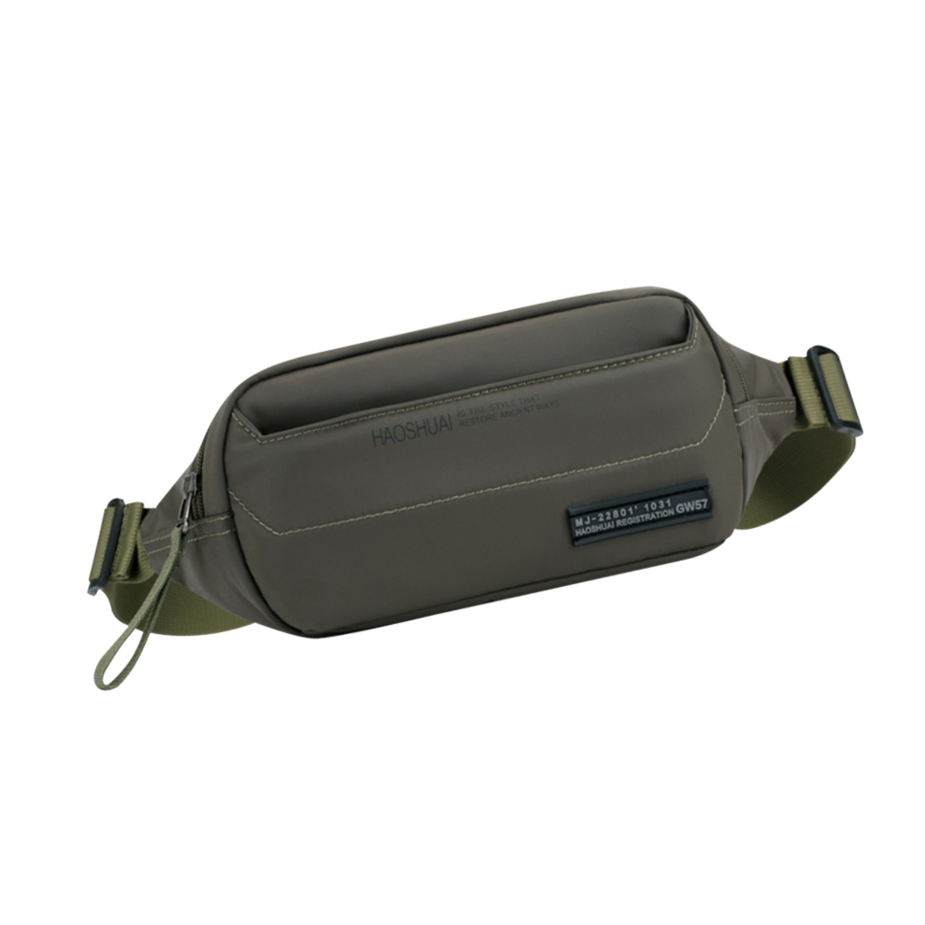 Túi đeo thắt lưng gói ngoài trời khóa dây kéo không thấm nước Túi Crossbody Pouch thể thao du lịch Túi Màu Đen điện thoại