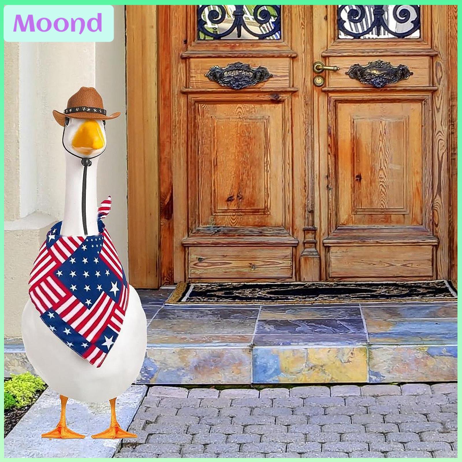 Kesoto 2x 23" Porch Goose Outfits Goose Costume Decoration Decorative Hat and Scarf for Party Balcony Patio Gift ราคา 152 บาท*ส่งฟรี