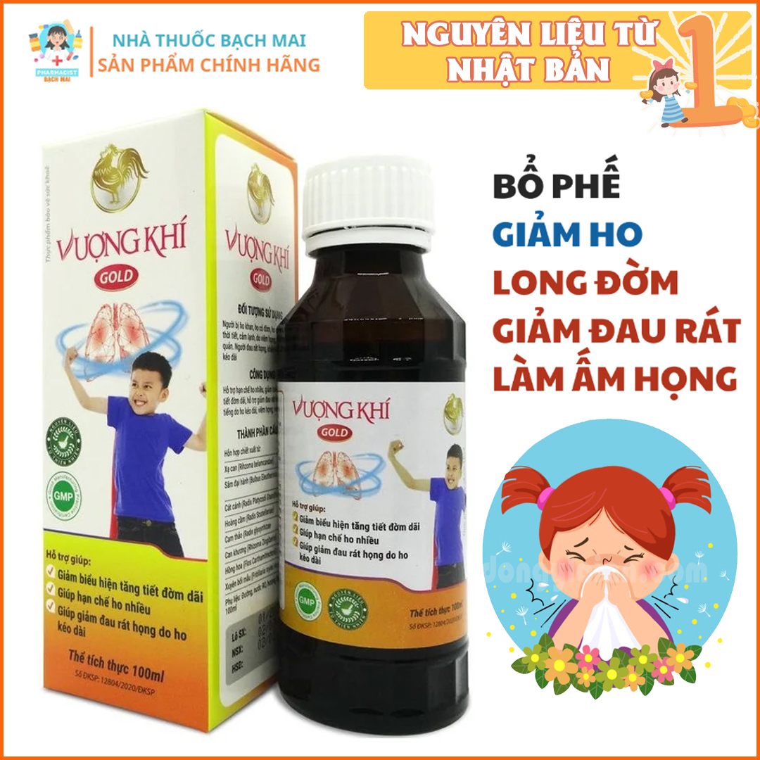 Cao lỏng vượng khí gold siro ho cho bé bổ phế giảm ho ngăn ngừa các bệnh hô hấp giúp bé khoẻ mạnh