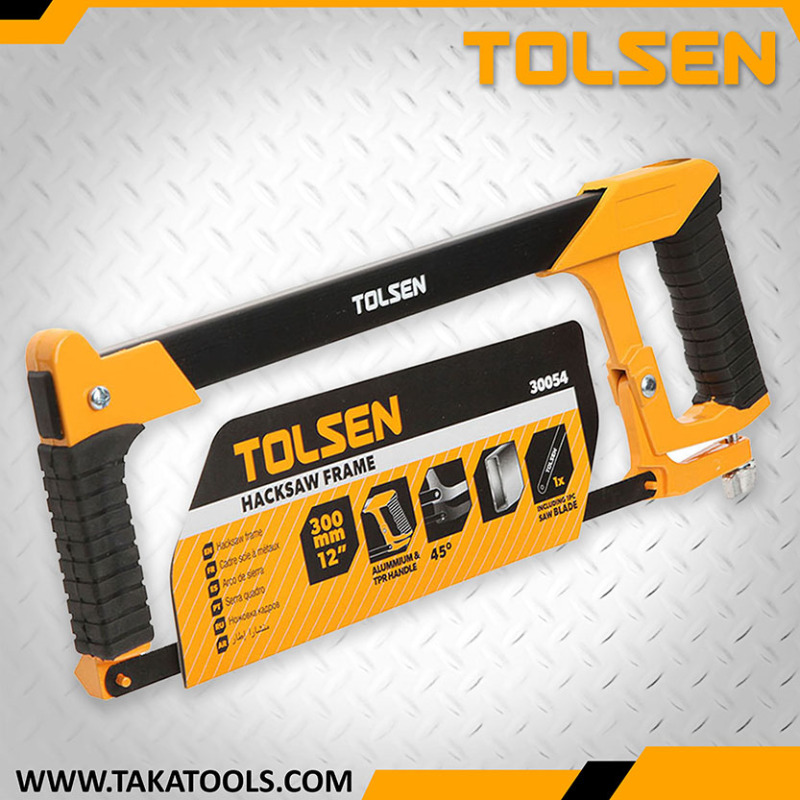 Tolsen Hacksaw Frame Aluminium with TPR Handle- 30054