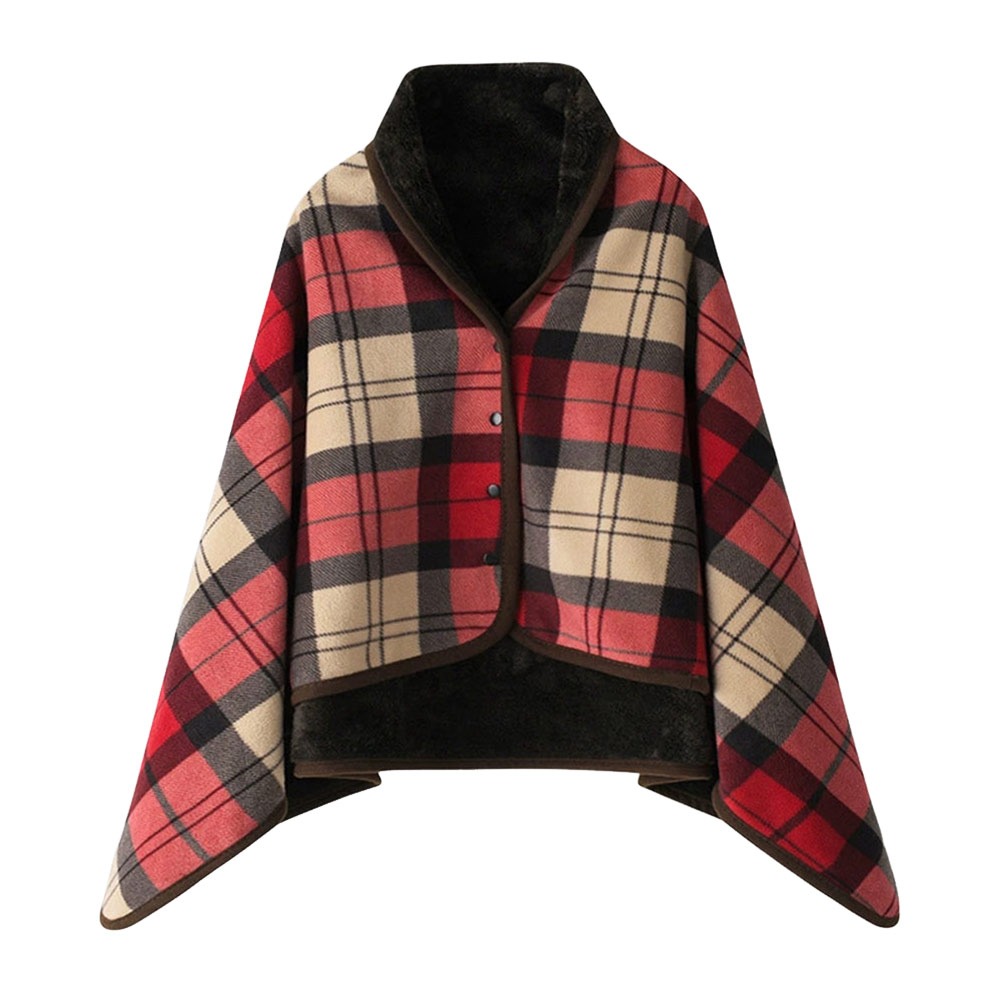 CONVENE MAXIMIZE64ZE3 Vải flannel Khăn choàng đeo được Giữ ấm Mùa đông Chăn văn phòng thoải mái và tiện lợi  Thường ngày Chăn khăn choàng đa chức năng dành cho phụ nữ và sử dụng văn phòng - 3