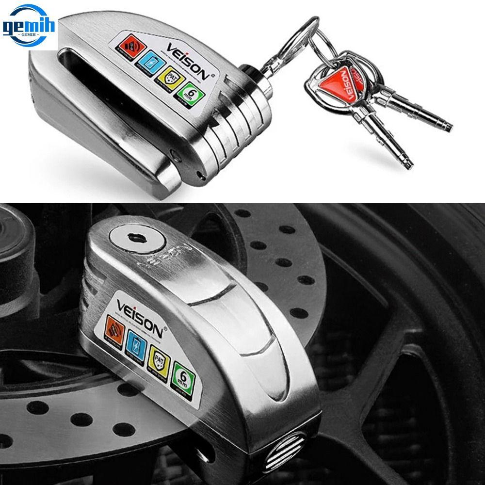 GEMIH Chống trộm Khóa phanh đĩa xe máy Chống gỉ sét Chống thấm nước Khóa phanh đĩa xe đạp Di động Thông minh Khóa báo động xe máy Dành cho xe máy, xe đạp leo núi Giá 635,000 Đồng*Miễn phí vận chuyển