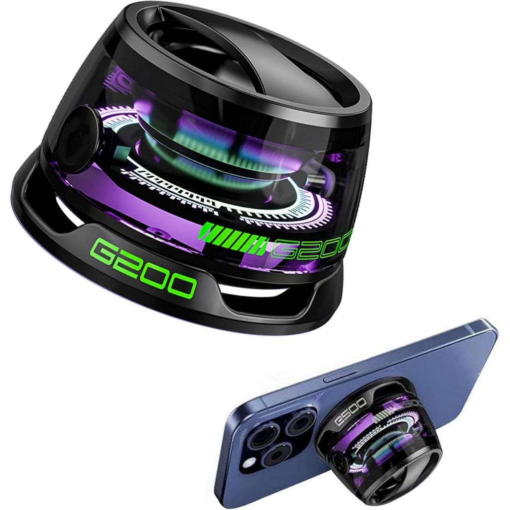 Loa Bluetooth từ tính, Loa G200 di động đa chức năng với đèn nhiều màu RGB Hiển thị hiệu ứng âm thanh vòm 3D