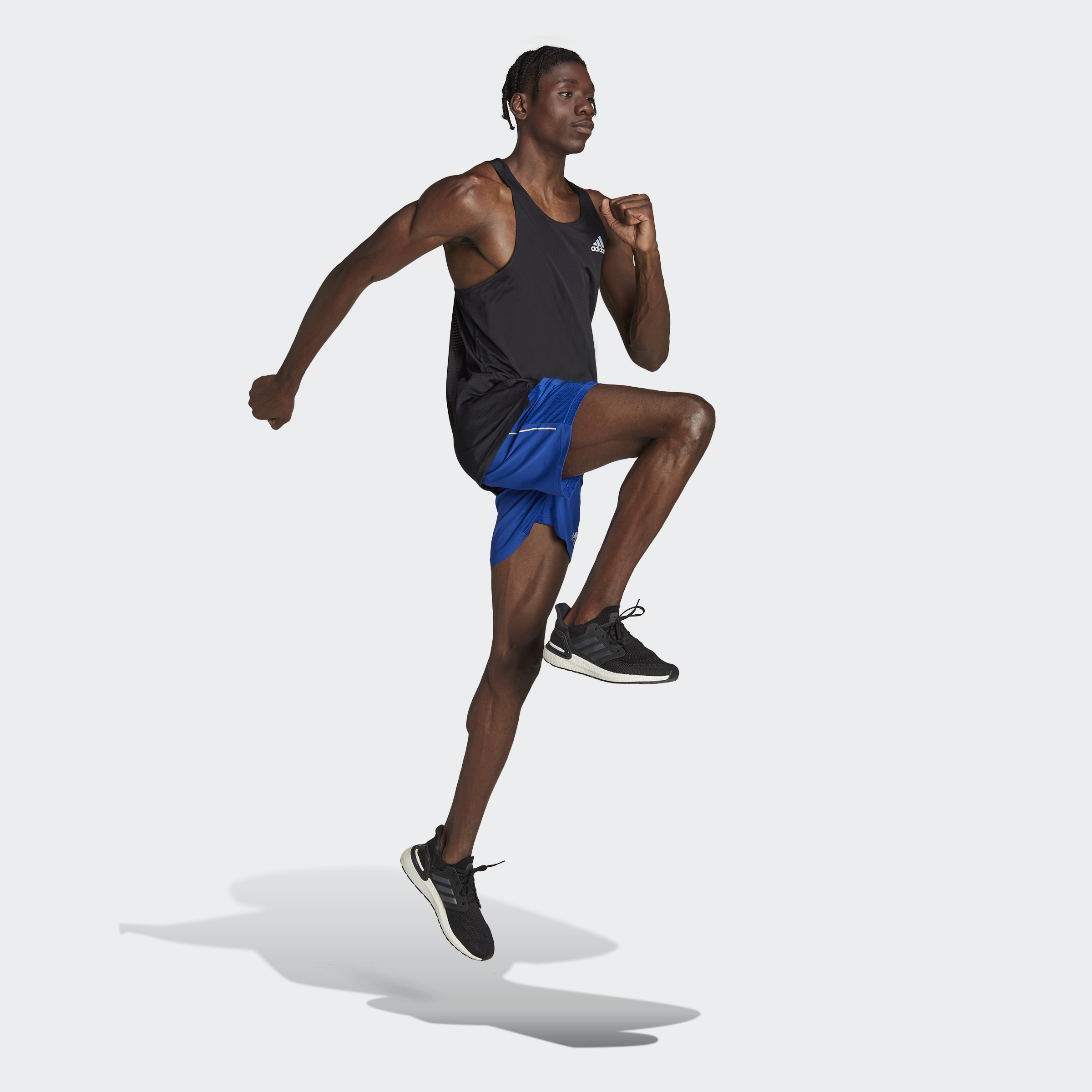 Adidas chạy quần short cooler own the run nam màu xanh da trời hl3977