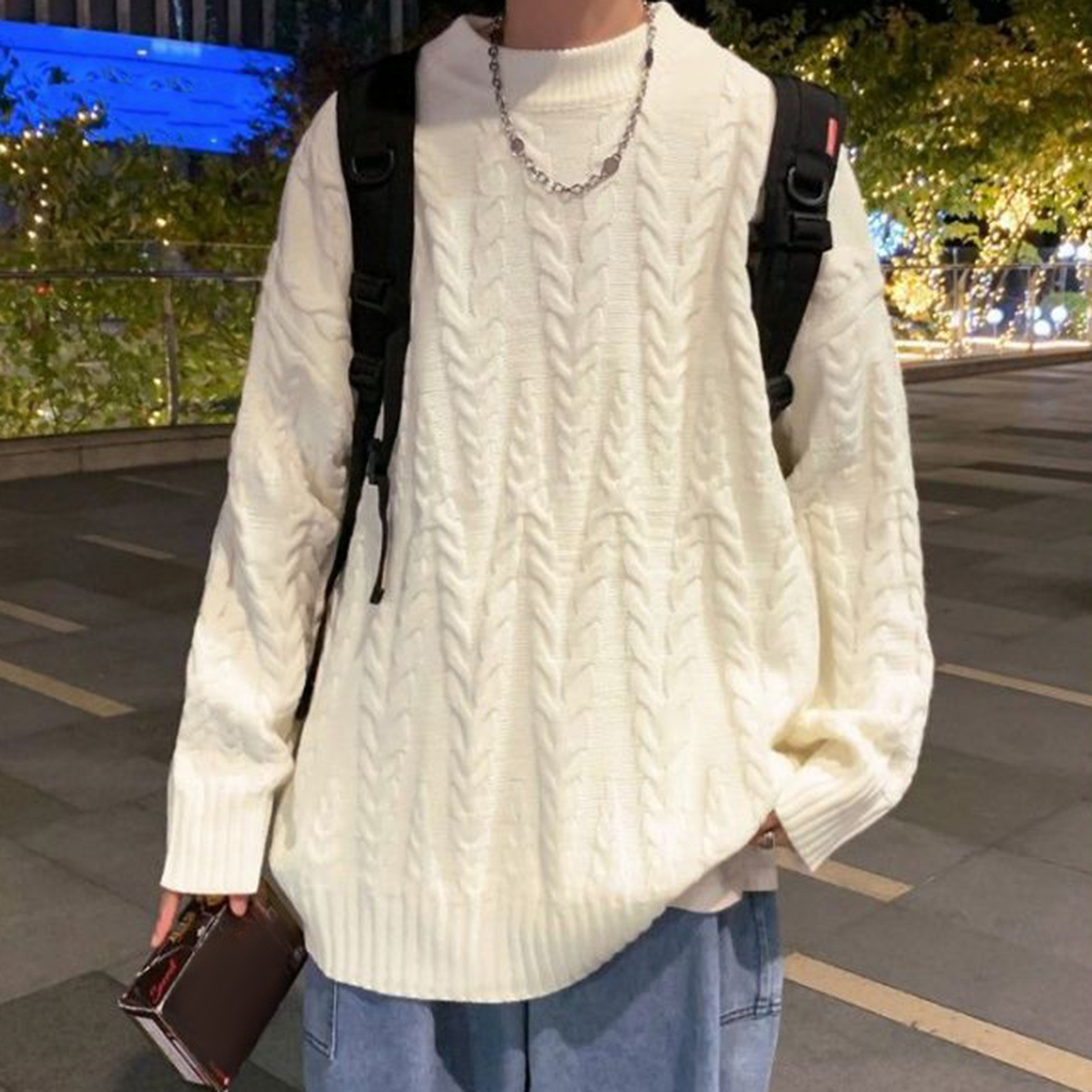 Herren Pullover Strickpullover Für Den Winter Mit Langen Ärmeln_voghion.com