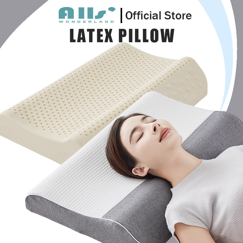 Alls' Wonderland 100% Cotton Latex Pillow Cervical Pillow for Neck Pain Relief Sleep Pillow ราคา 901 บาท*ส่งฟรี