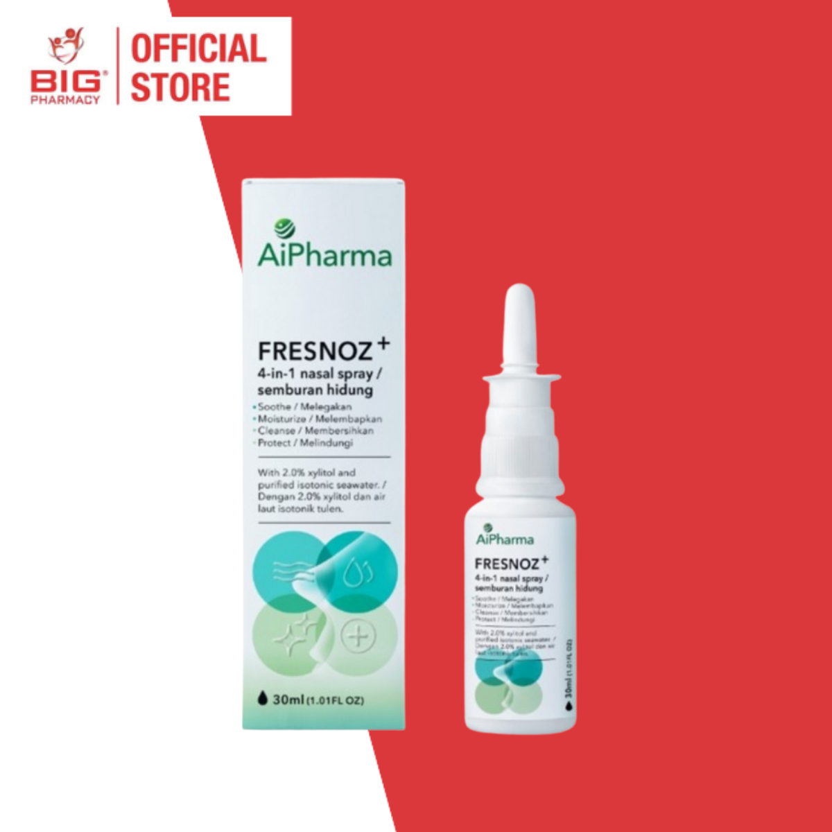 FRESNOZ+ 4-IN-1 NASAL SPRAY 30ML
