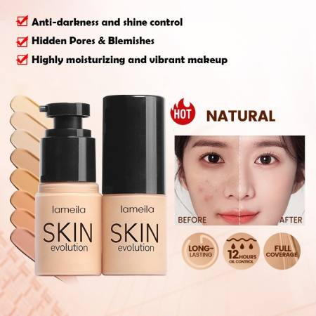 Perfect Cover Foundation 24 Hours Waterproof Breathable Matte Foundation Oil Control Invisible Pores