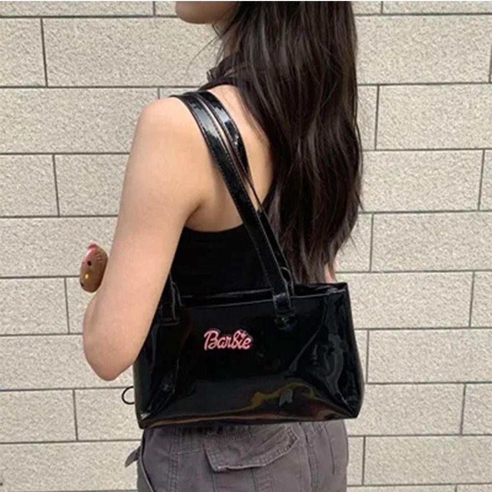 Barbie PU nách túi, màu trơn sáng PU, Túi đeo vai xinh xắn thiết kế đơn giản Túi xách mùa hè