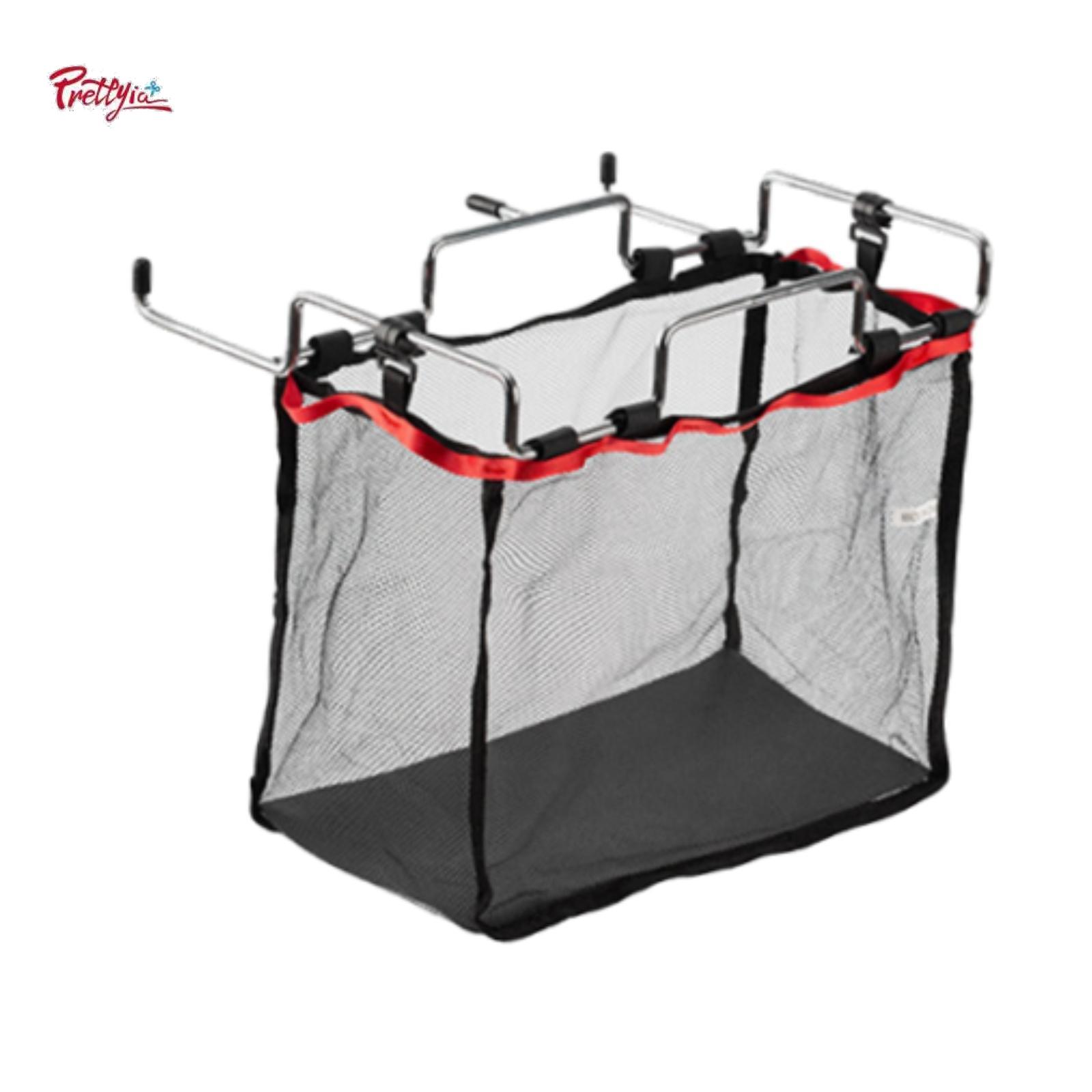Prettyia Trash Bag Holder Waste Bag Rack with Mesh Trash Bag Lightweight Trash Can Bracket Table Garbage Rack for Camping BBQ ราคา 226 บาท*ส่งฟรี