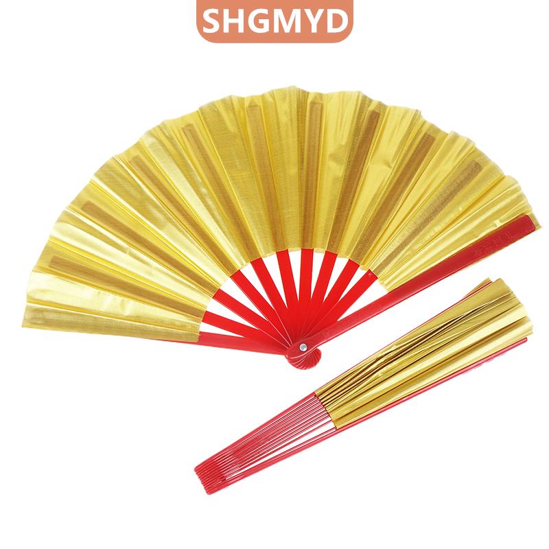 [COD] SHGMYD SPORTS พัดลมเลเซอร์สีทองสองด้าน8 10นิ้วพัดลมไทเก็กของจีนพัดแบบโฮโลแกรมพับได้พัดลมคอนเสิร์ตกังฟูบาร์สำหรับตกแต่งงานปาร์ตี้ ราคา 66 บาท*ส่งฟรี