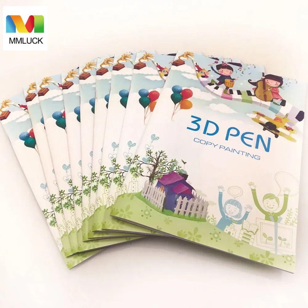 MMLUCK Giấy dày Sách Vẽ Bút in 3D Tấm trong suốt Mẫu 22/40 Album vẽ bút 3D Dễ thương Nhận thức màu sắc Quà Tặng trẻ em
