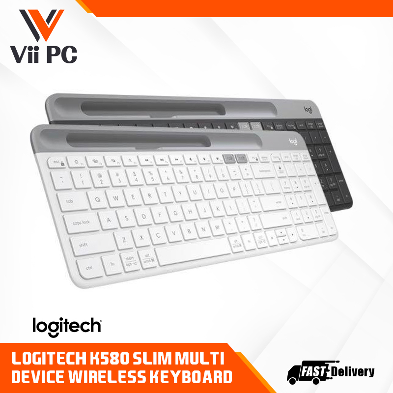 Logitech K580 Wireless Bluetooth Keyboard, K580 Slim Multi-Device Keyboard, Bluetooth Low energy technology Singapore