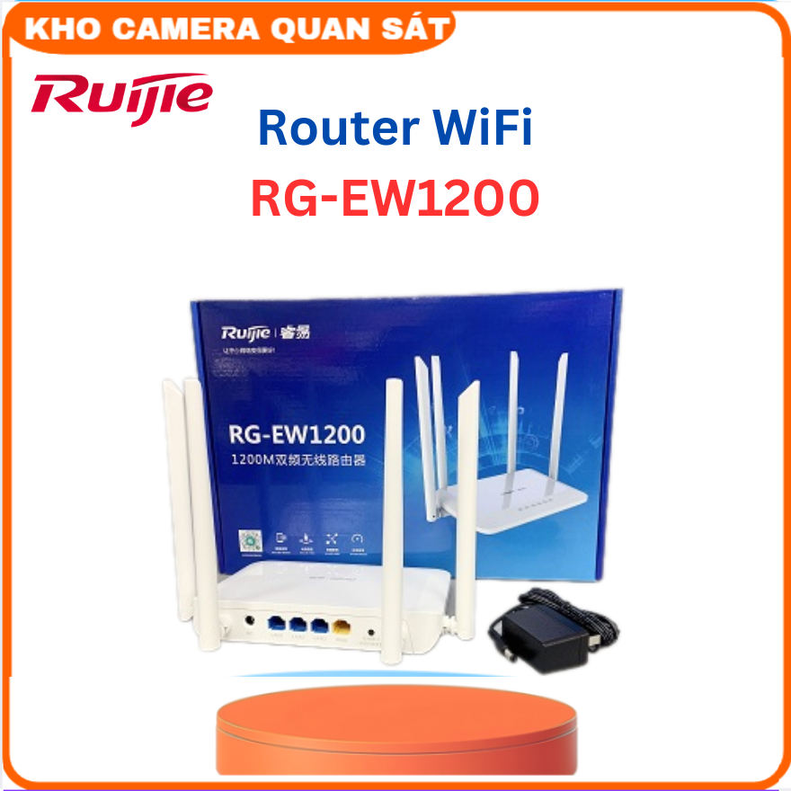 Router Wifi cho gia đình Ruijie Reyee RG-EW1200 băng tầng - Hàng Chính Hãng