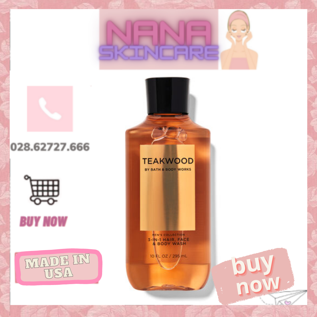 Tắm Dành Cho Nam Bath And Body Works - Teakwood Shower Gel For Men