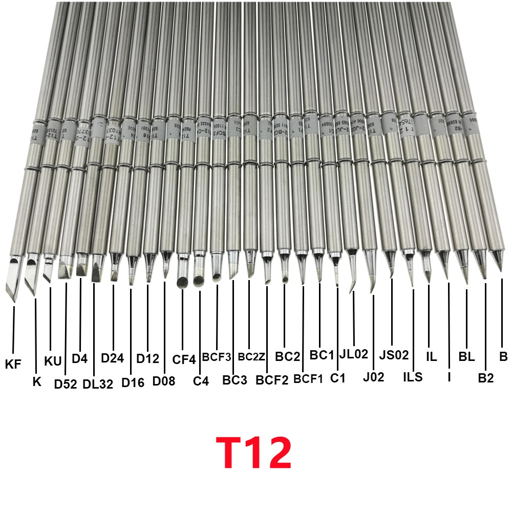 [hot] T12 Series Soldering Iron Tips for HAKKO Handle vibration switch Temperature Controller FX951 