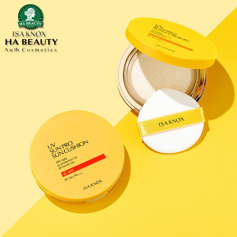  Chống nắng dạng cushion dưỡng và bảo vệ da Hàn Quốc ISA KNOX UV SUN PRO 365 ALL OVER BIG SUN SPF50+   PA+++ 23g 
