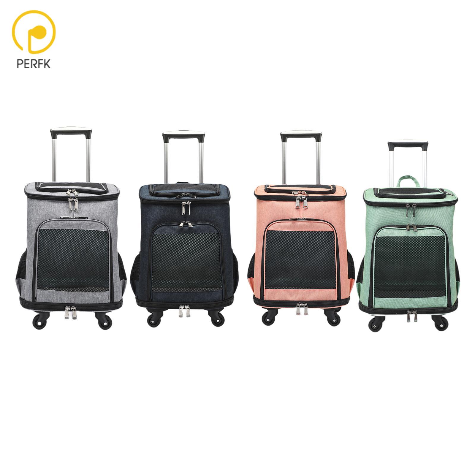 Multifunction Rolling Carrier Dog Carrier with Wheels Wheeled Pet Carrier Backpack for Trips Camping Medium Cats Outdoor ราคา 40,422 บาท*ส่งฟรี